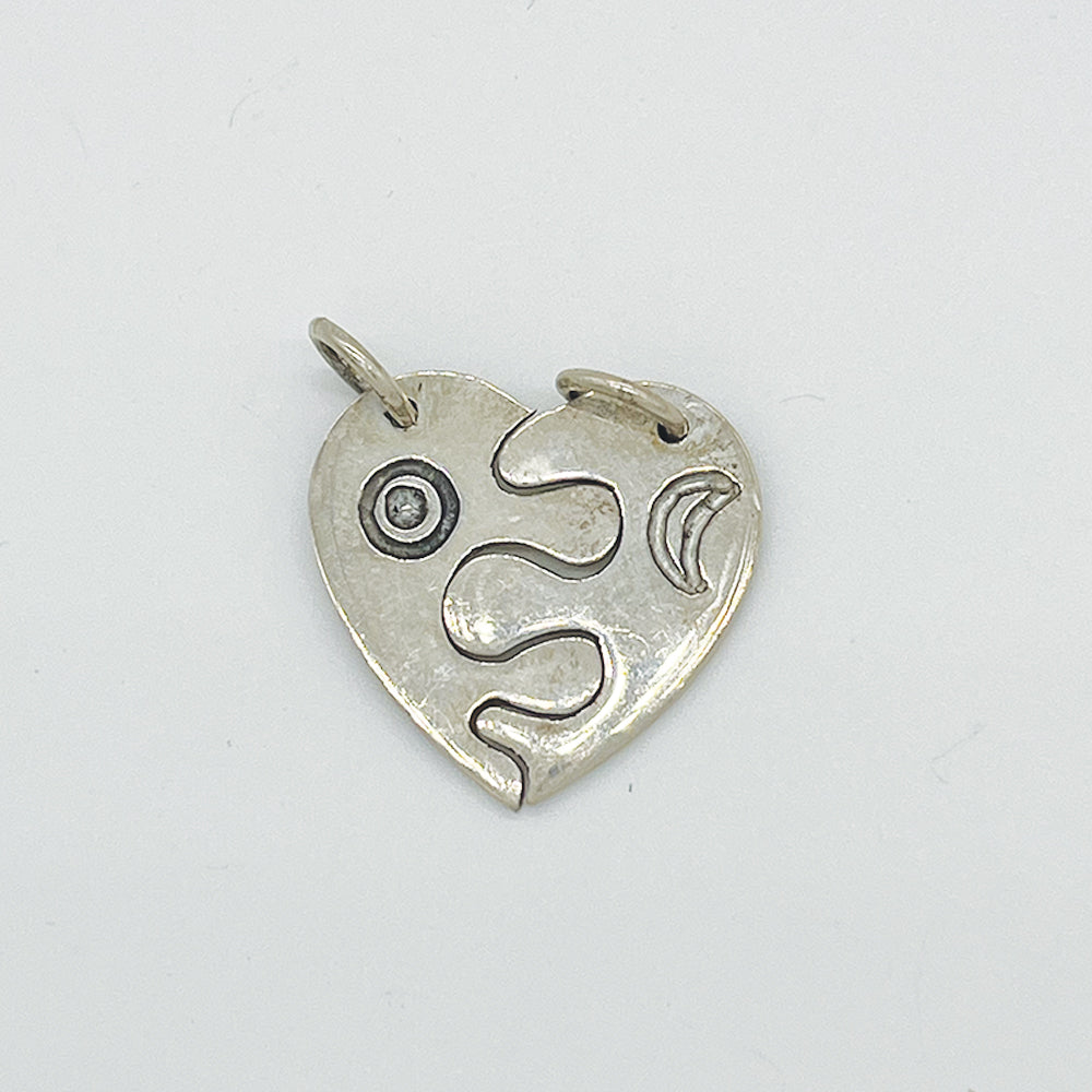 CIONDOLO CUORE SOLE LUNA