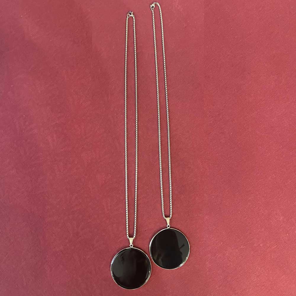 Collana specchio di Ossidiana
