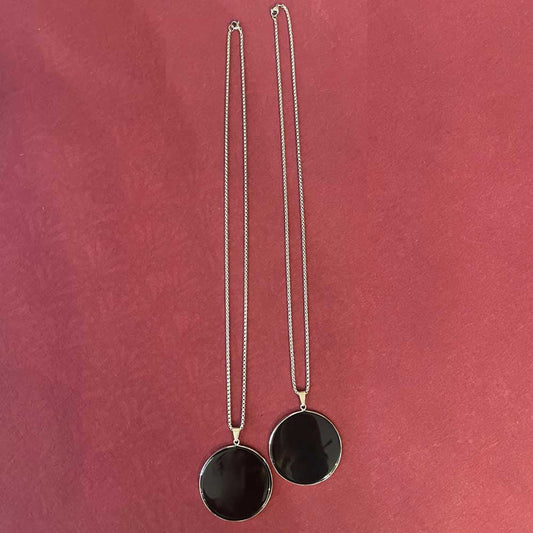 Collana specchio di Ossidiana